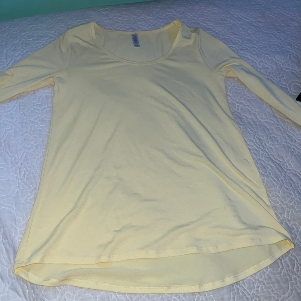 Yellow long sleeve shirt